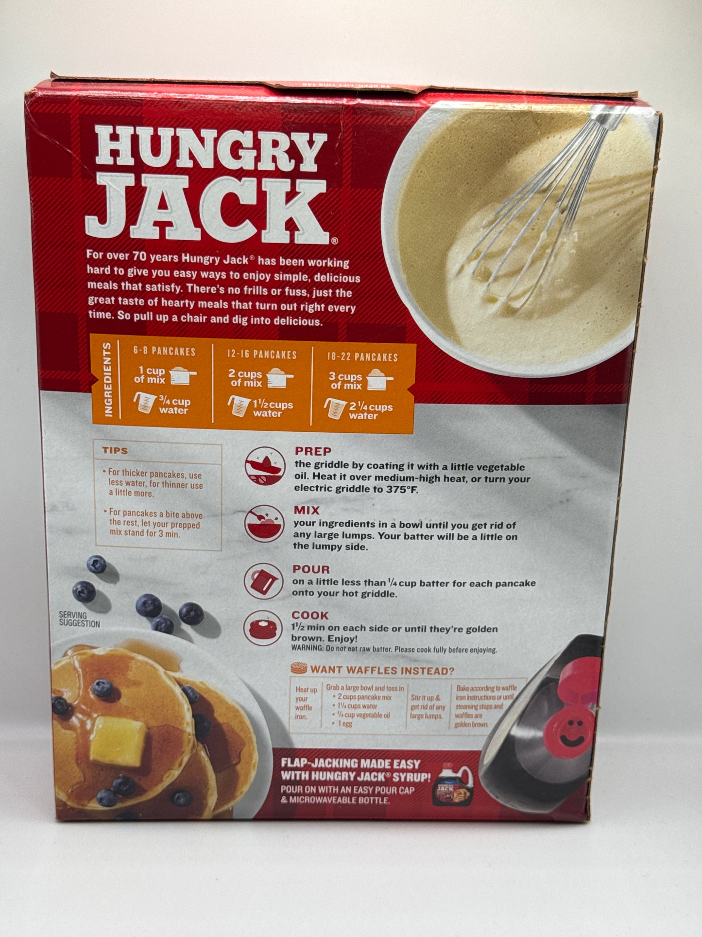 Hungry Jacks Complete Buttermilk Pancake & Waffle Mix 907g