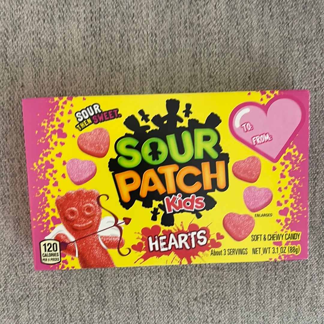 Sour Patch Kids Valentine Hearts Bags & Boxes