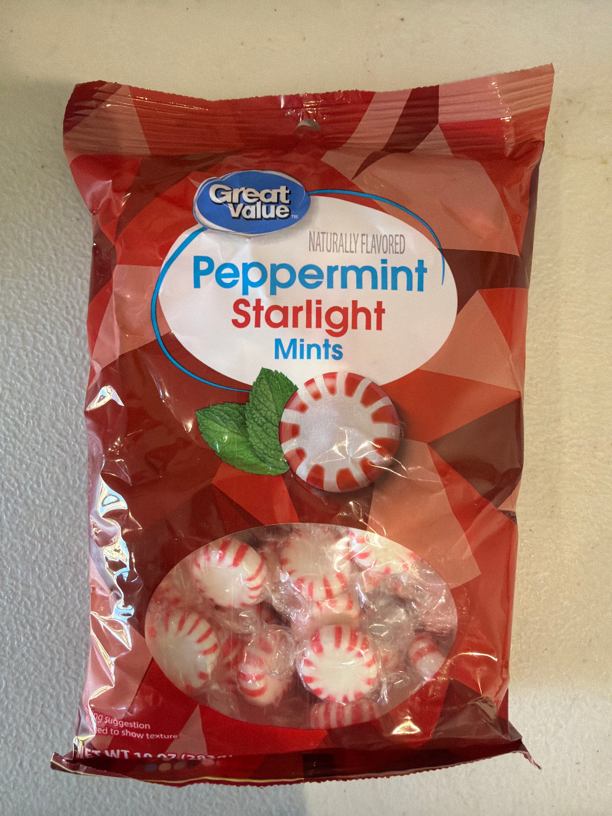 Peppermint starlight mints 283 g individually wrapped 
