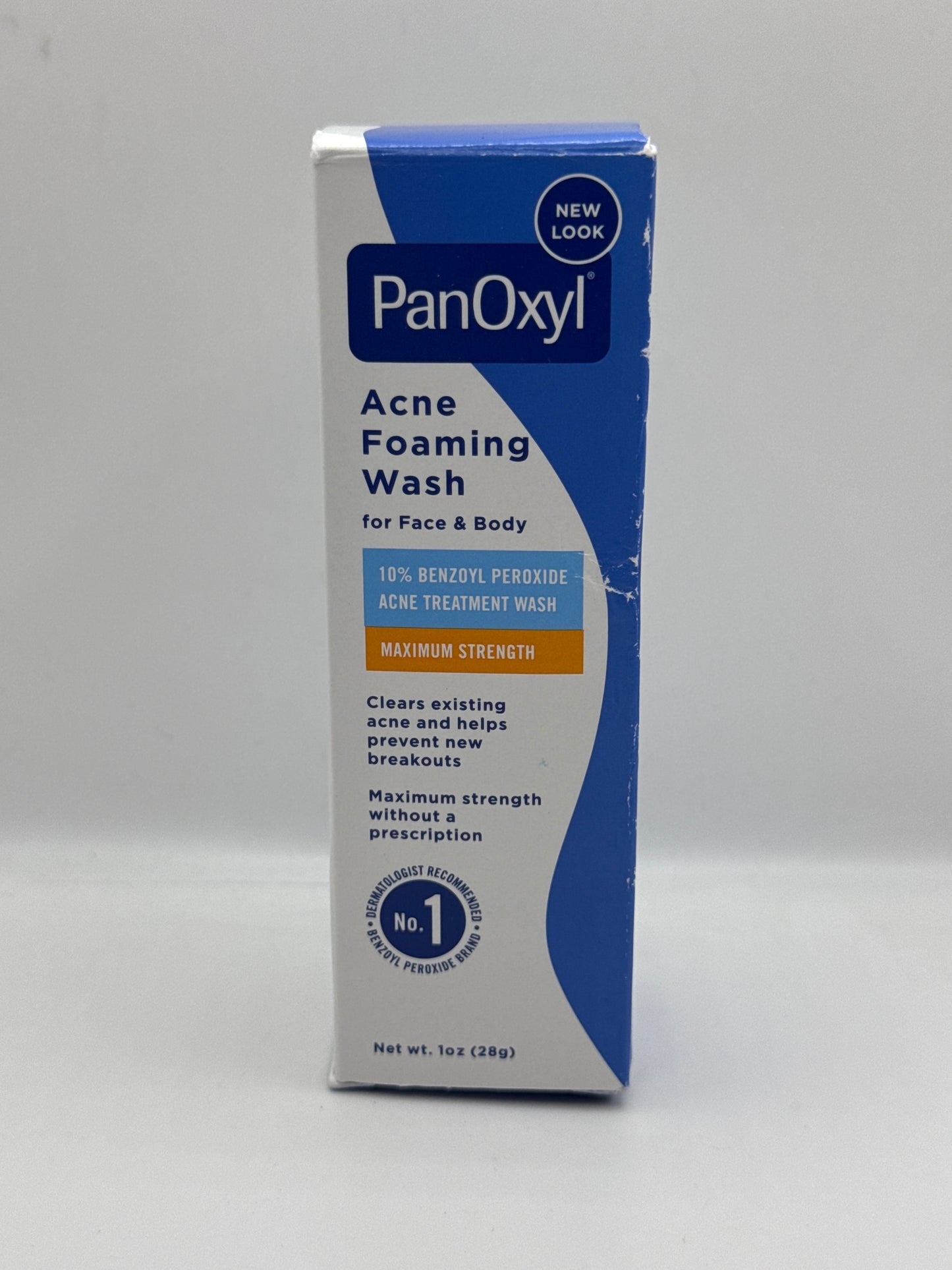 PanOxyl Acne Foaming Wash 10% Benzoyl Peroxide Treatment Maximum Strength 156g or 28g