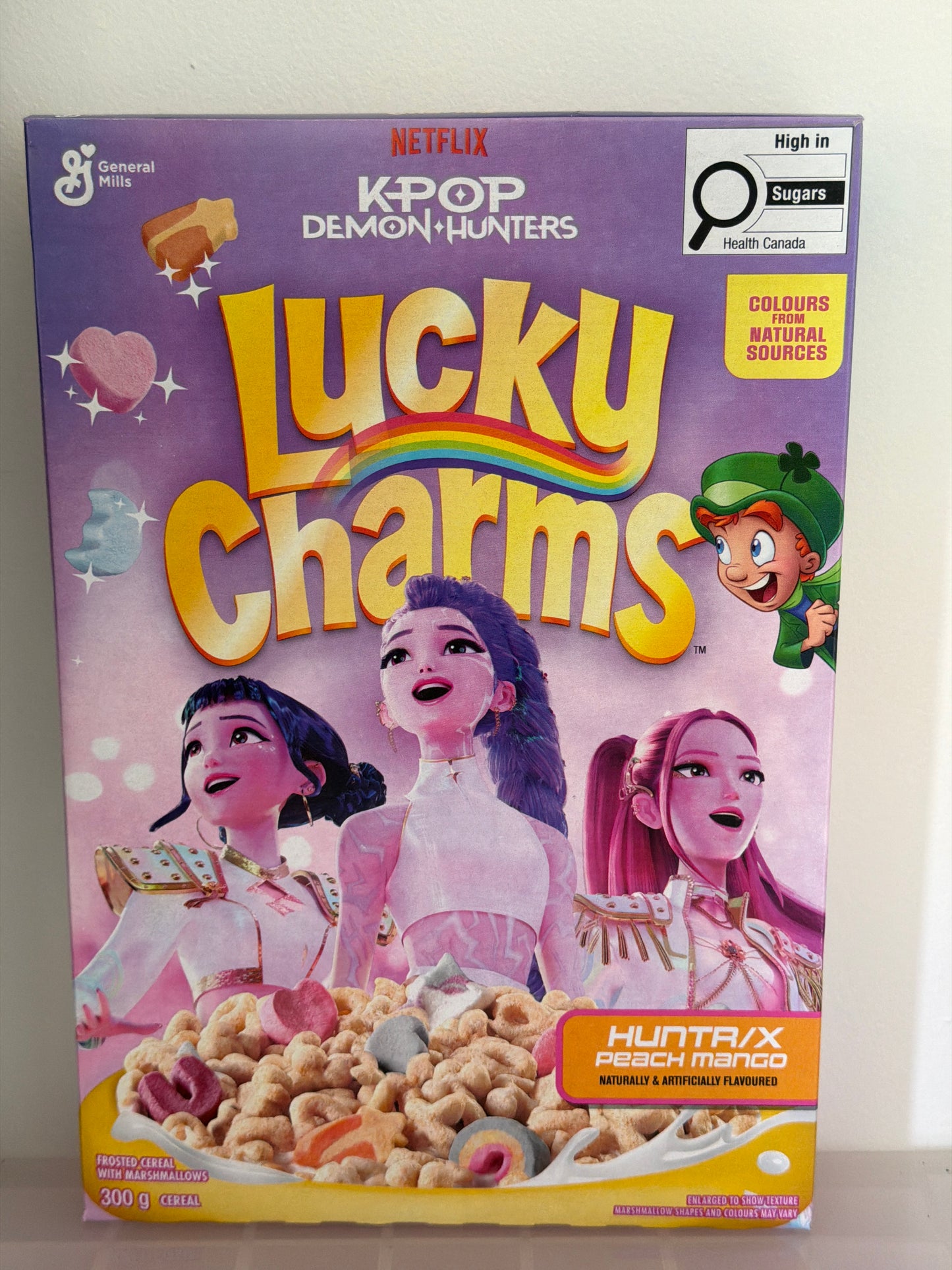 K-Pop Demon Hunters Lucky Charms Cereal 300g box