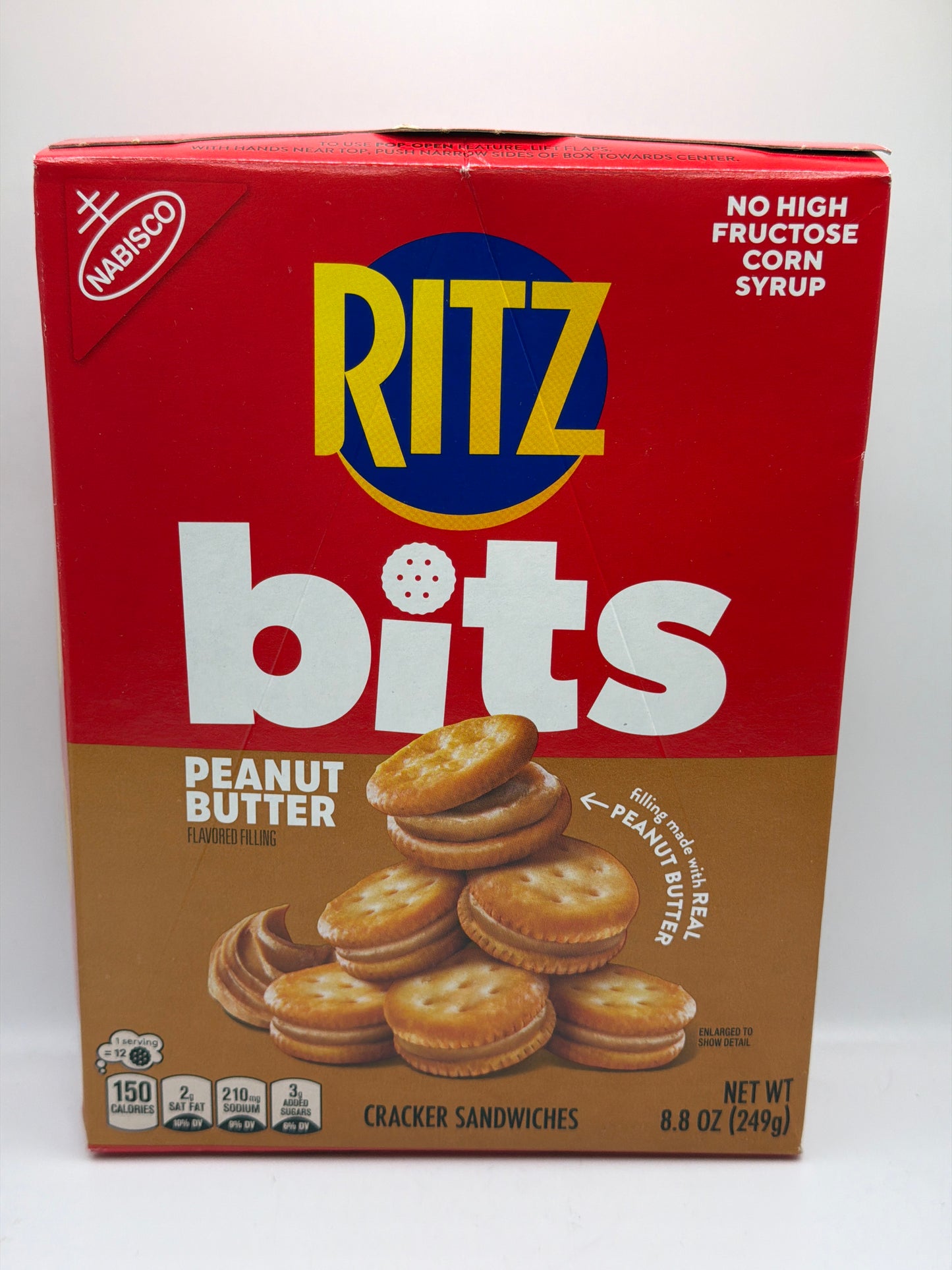 Ritz Bits peanut butter cracker sandwiches 249g box