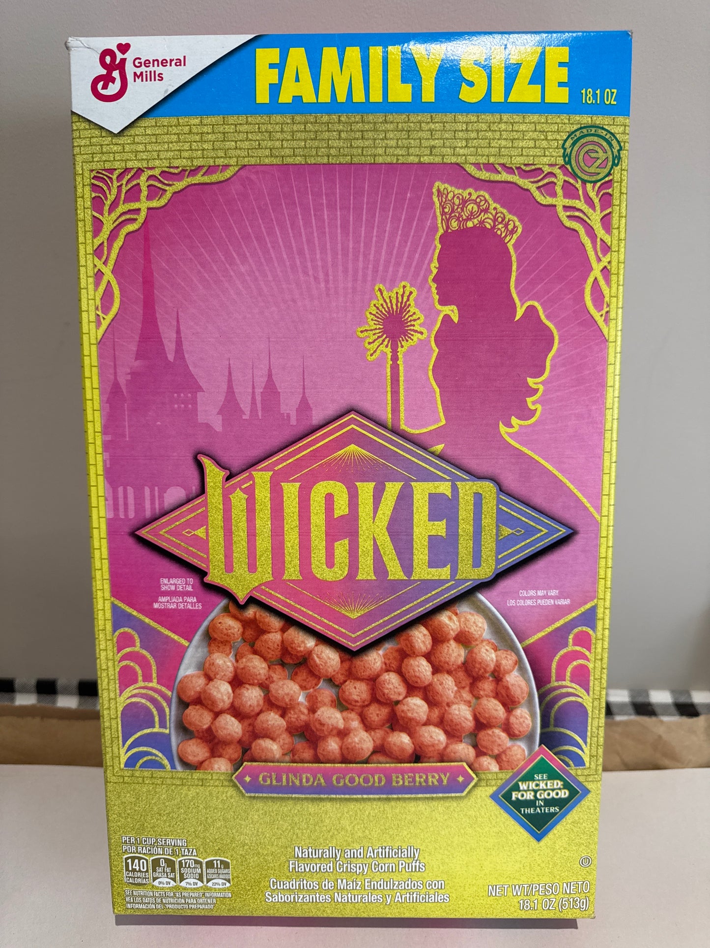 Wicked Flavoured Puffs Breakfast Cereal Family Size 18.1oz