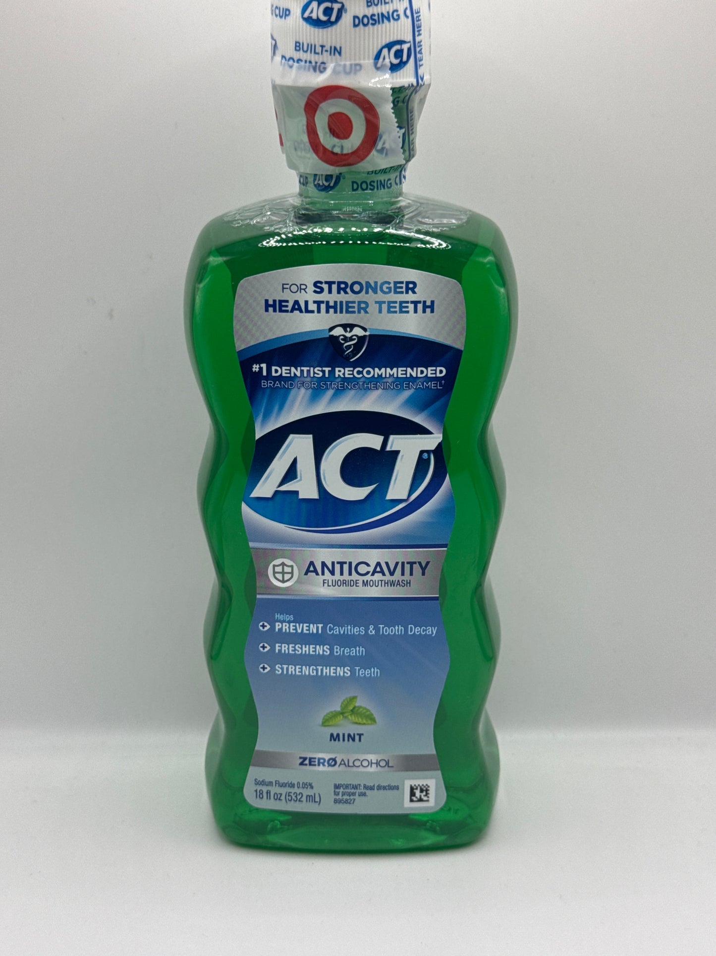 ACT Anticavity Fluoride Mouthwash Mint 18fl oz