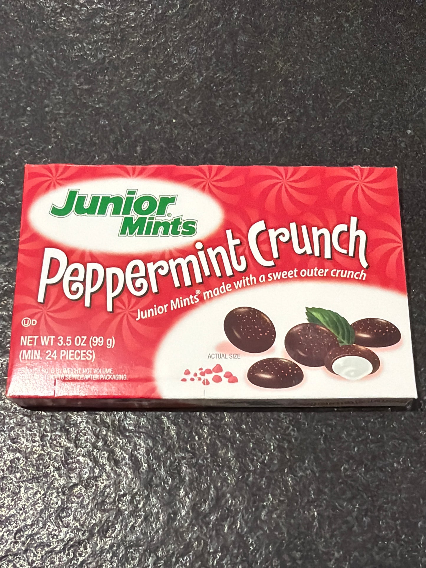 Junior Mints Peppermint Crunch 99g box