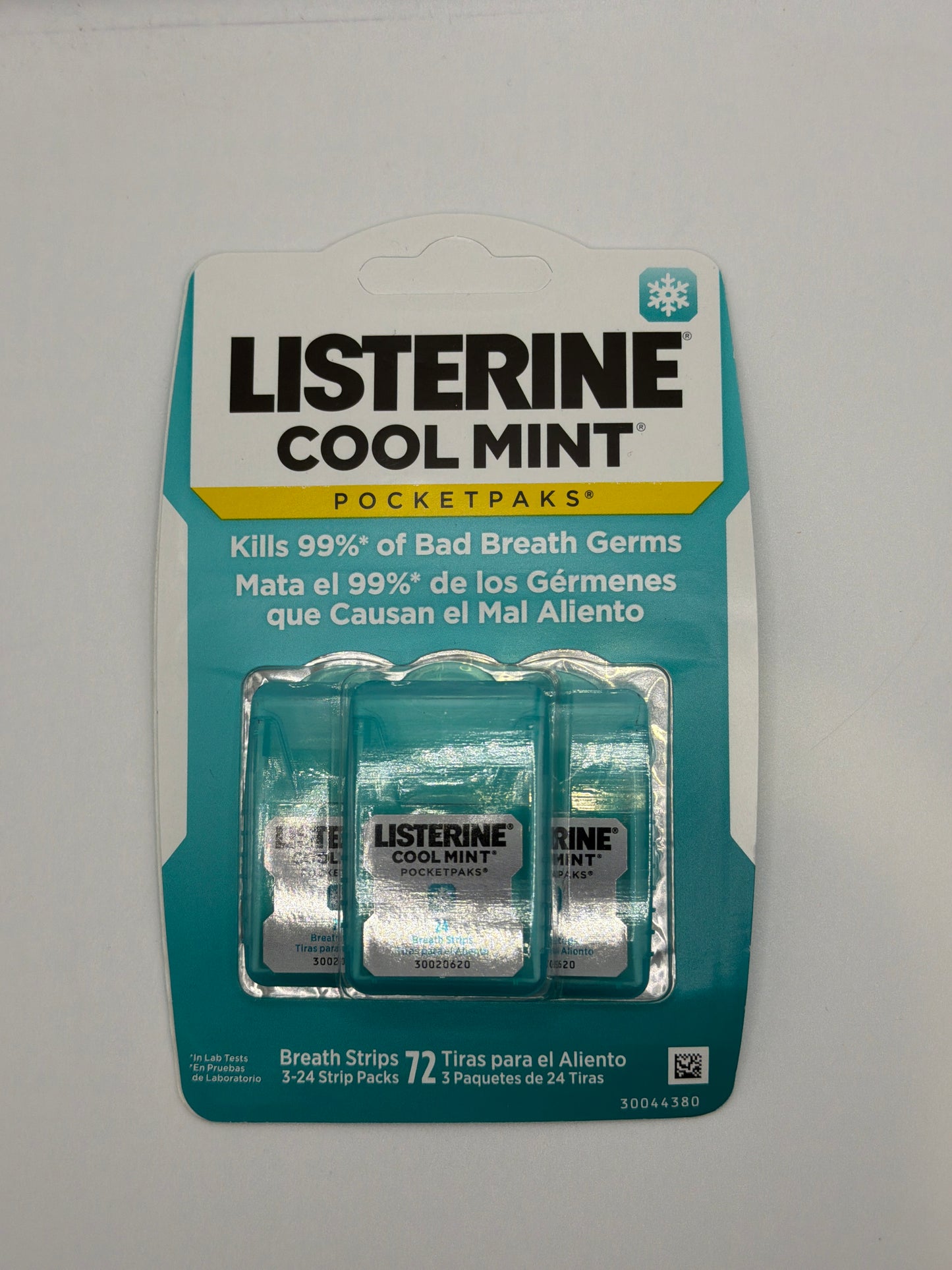 Listerine Cool Mint Pocketpaks Breath Strips 3x 24ct packs