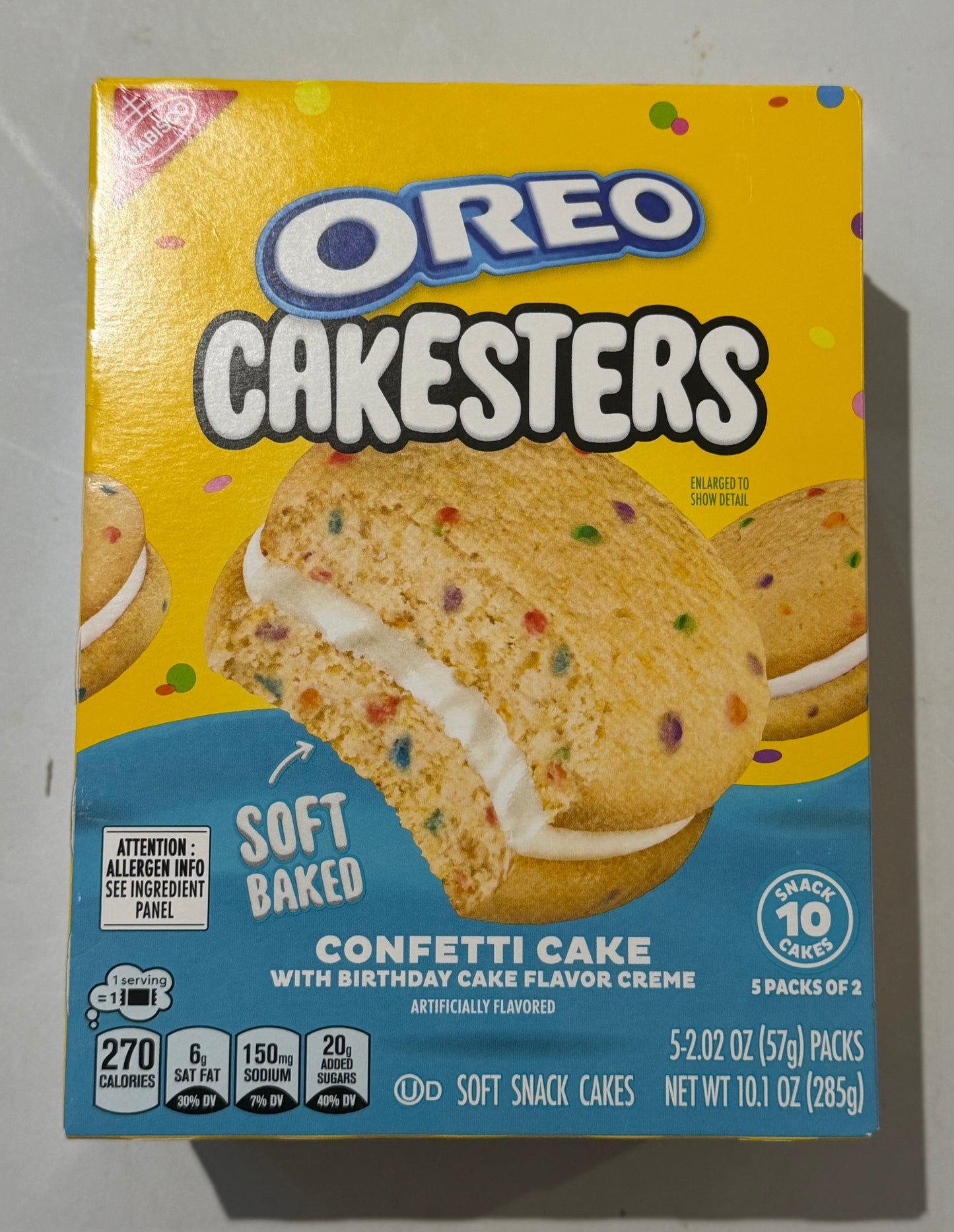 Oreo Cakesters Confetti Cake 5 packs of 2