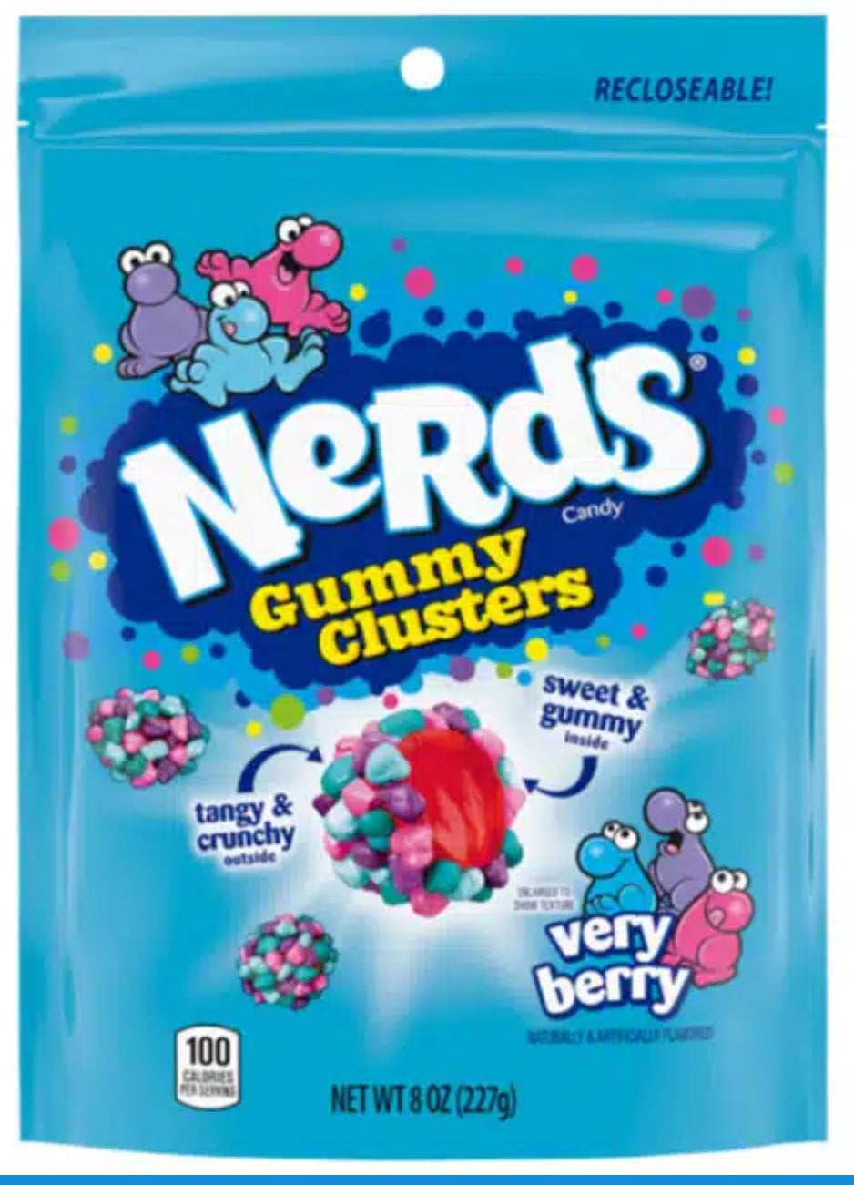 Nerds Gummy Clusters Very Berry 227g Bag