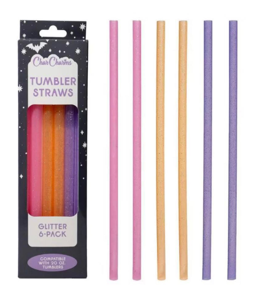 Tumbler Halloween Straws for various sizes pack of 6