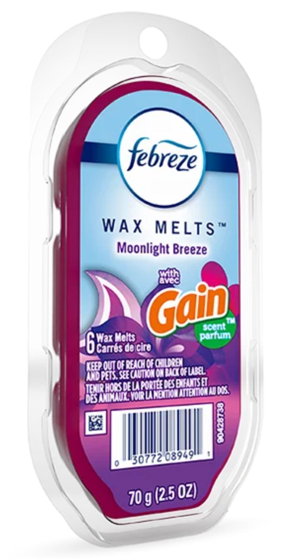 Febreze & Gain Wax Melts Various Scents 6 cubes per pack