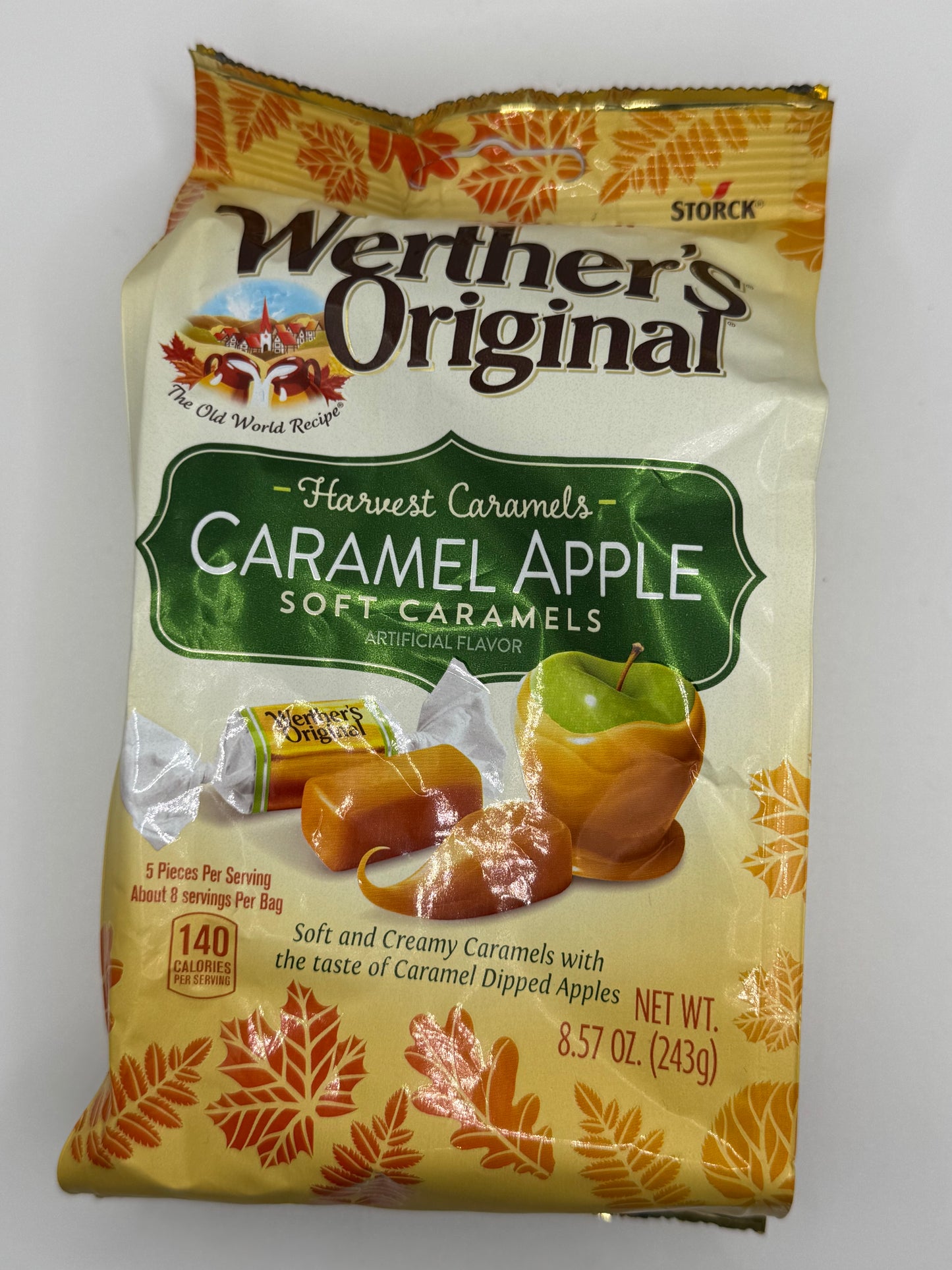 Werther’s Original Caramel Apple Filled Soft Candies 243g bag