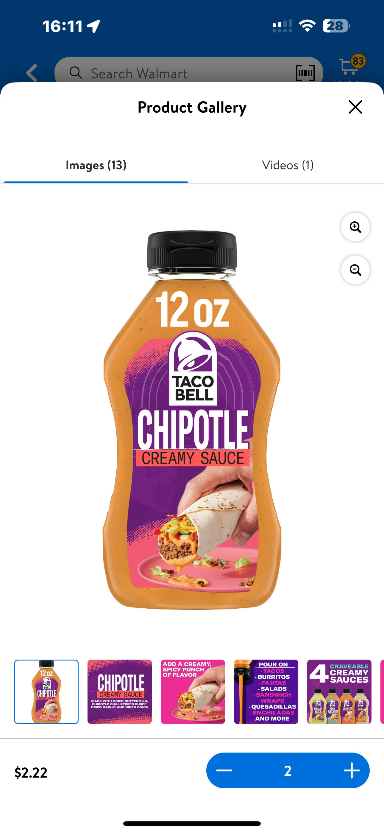 Taco Bell Sauces - Various