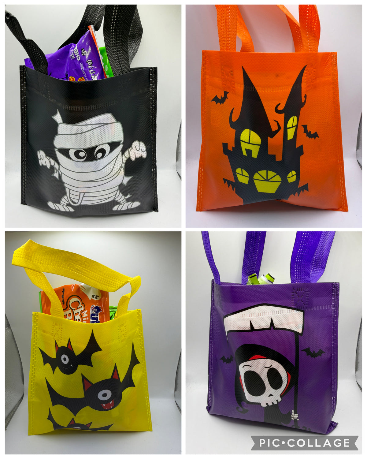 Halloween Candy Boo Gift Bag with selection of US Candy Various Size Bags