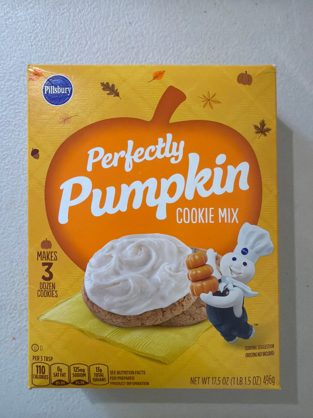 Pillsbury Perfectly Pumpkin Cookie Mix 486g