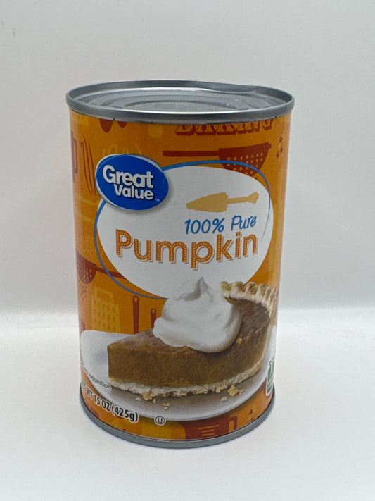 100% Pure Pumpkin 425g Can for baking