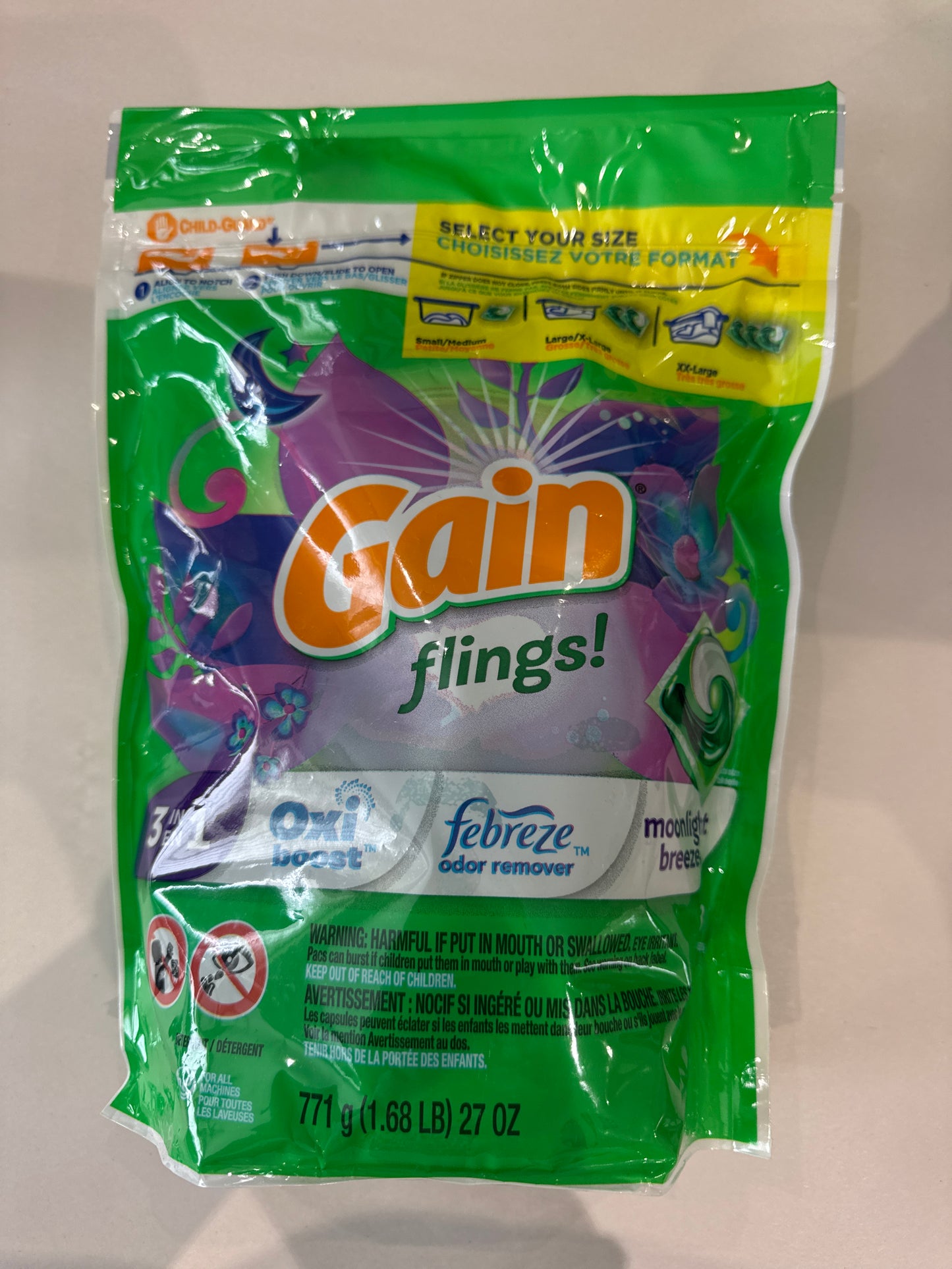 Tide & Gain Laundry Pods Various sizes and scents
