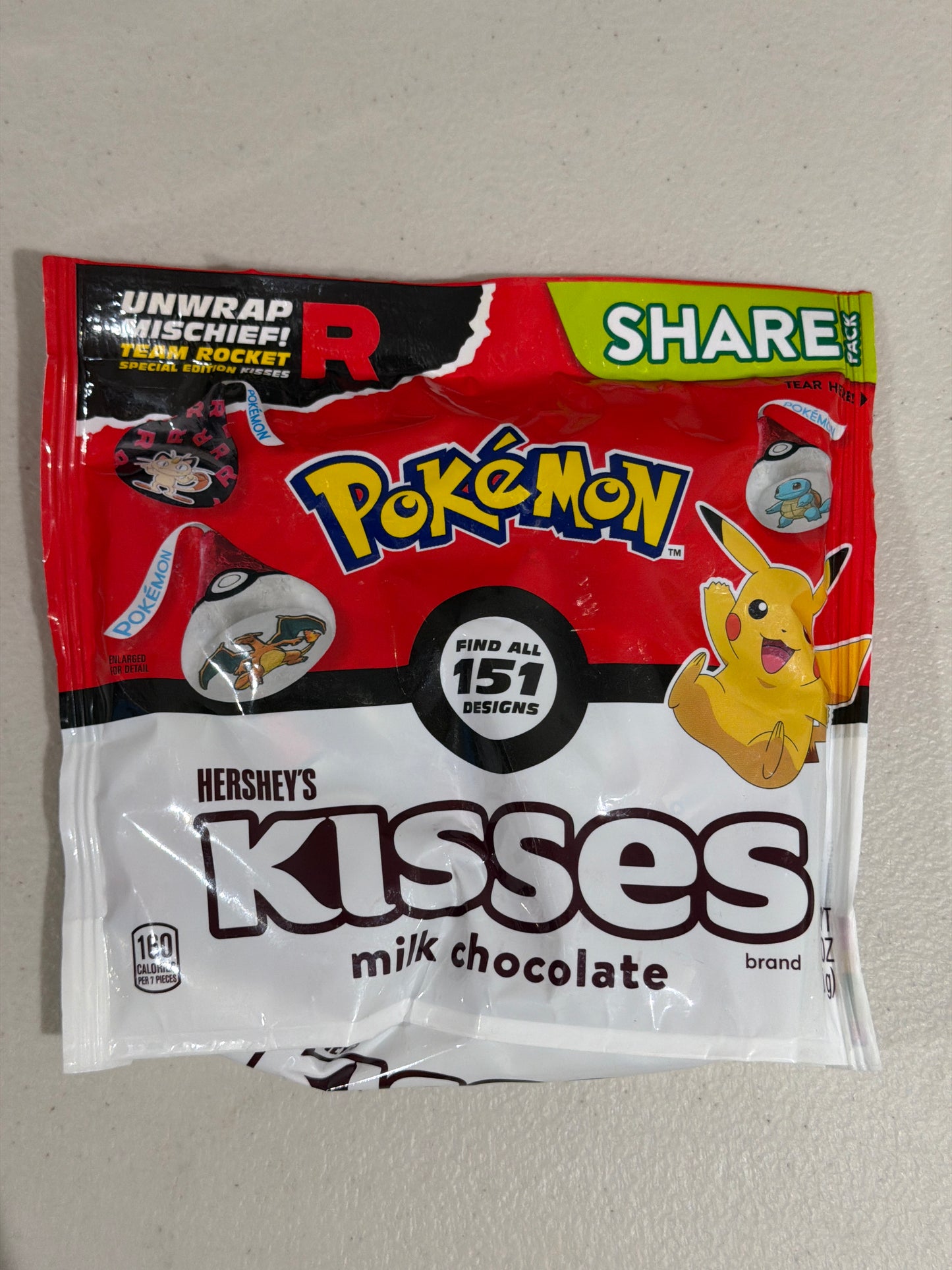 Hersheys Kisses Pokémon Limited Edition Share Bag