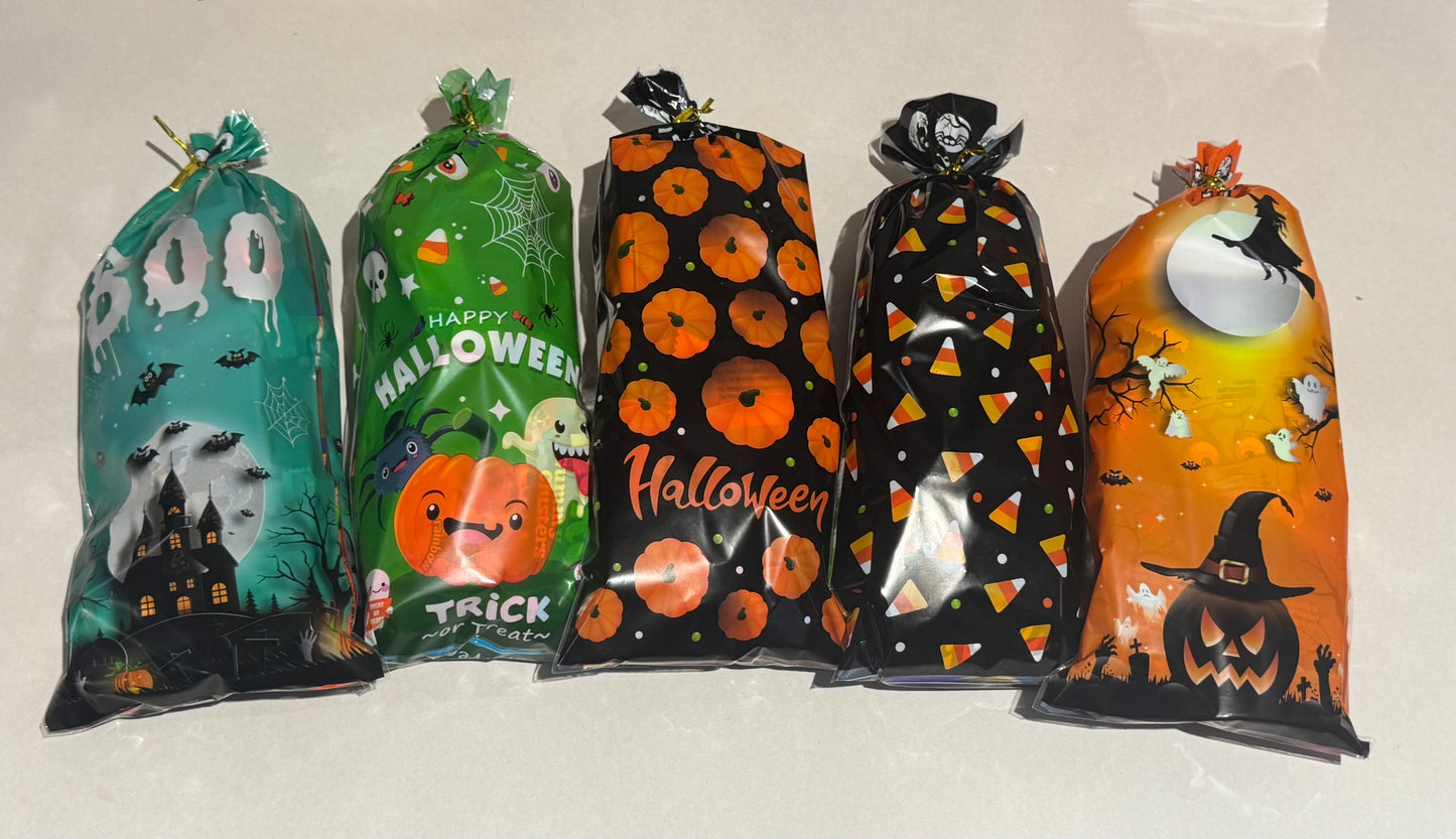 Halloween Goodie Bag filled with treat size candy