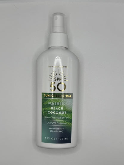 BBW Suncream Sunscreen Sprays and Lip Balm Various Scents SPF