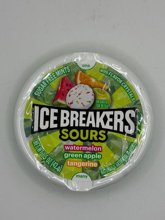 Ice Breakers Sours Watermelon, Green Apple & tangerine Mints