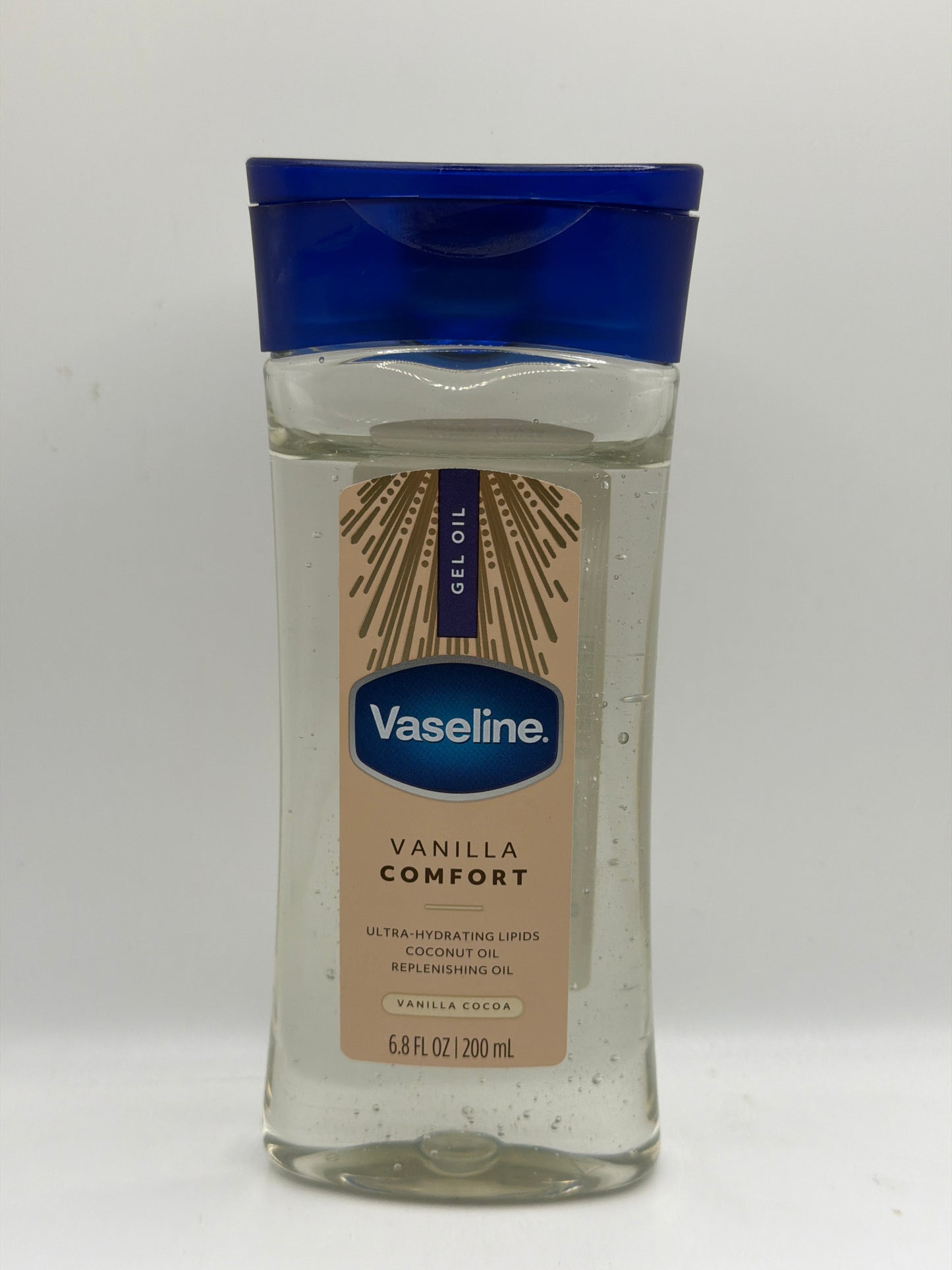 Vaseline vanilla comfort coconut replenishing oil 200ml￼