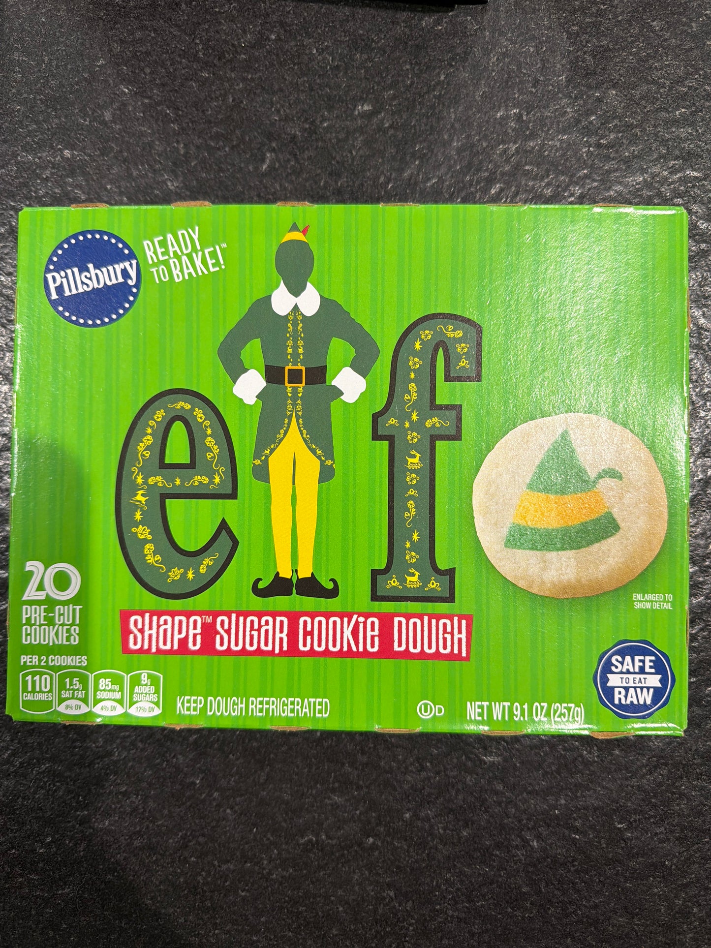 Pillsbury Ready to Bake Shape Sugar Cookie Dough Various Designs 20 pre cut cookies