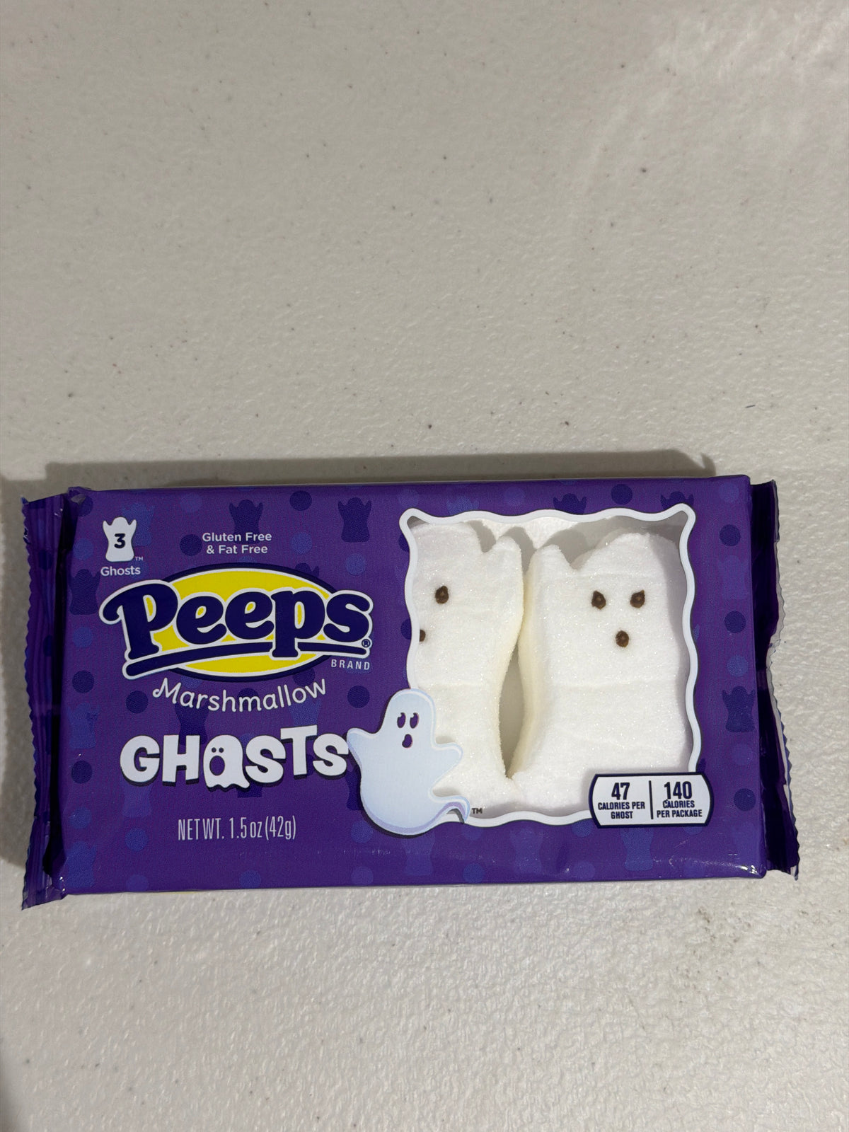 Peeps Halloween Marshmallow Treats Ghosts or Pumpkins 3pack