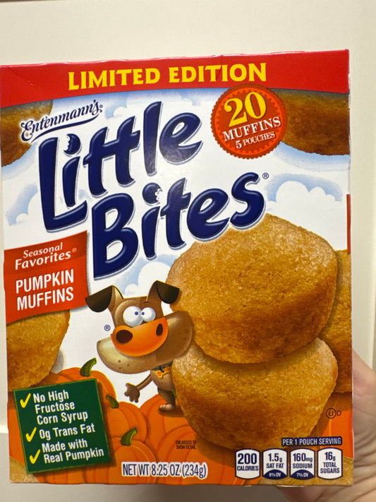 Little Bites Pumpkin Muffins 20ct in 5 pouches
