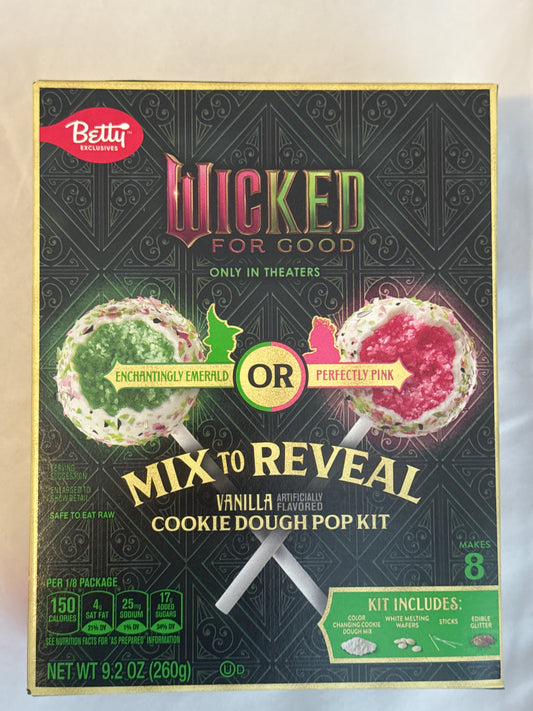 Wicked Mix to Reveal Vanilla Cookie Dough Cake Pop Kit makes 8