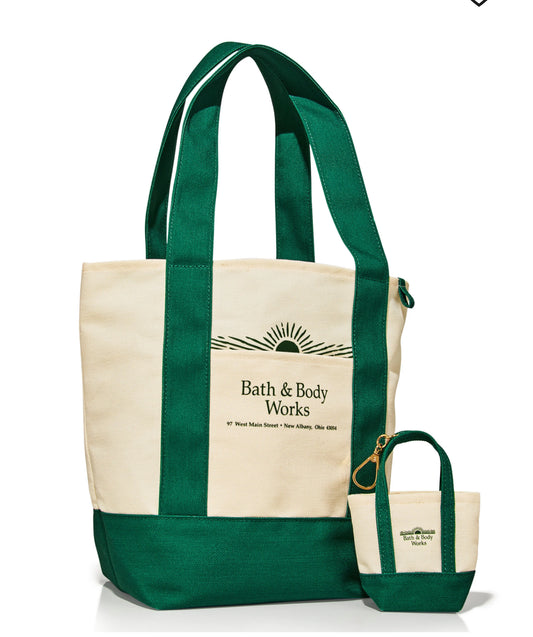 Bath & Body Works Heritage Tote bag with purse
