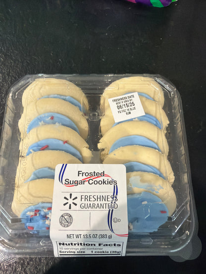 Fresh Baked Frosted Sugar Cookies - various designs and sizes .