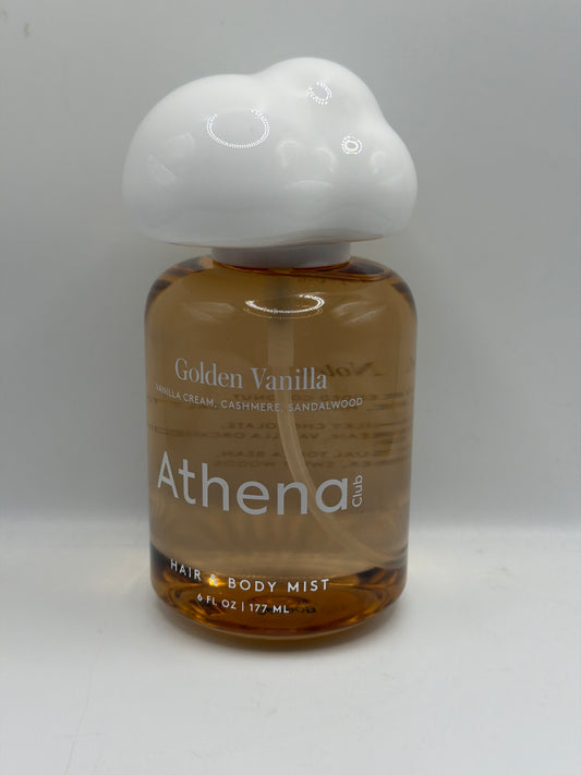 Athena Golden Vanilla Hair & Body Mist 6fl oz Bottle