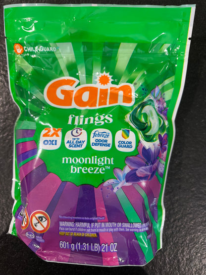 Tide & Gain Laundry Liquid & Pods Various sizes and scents