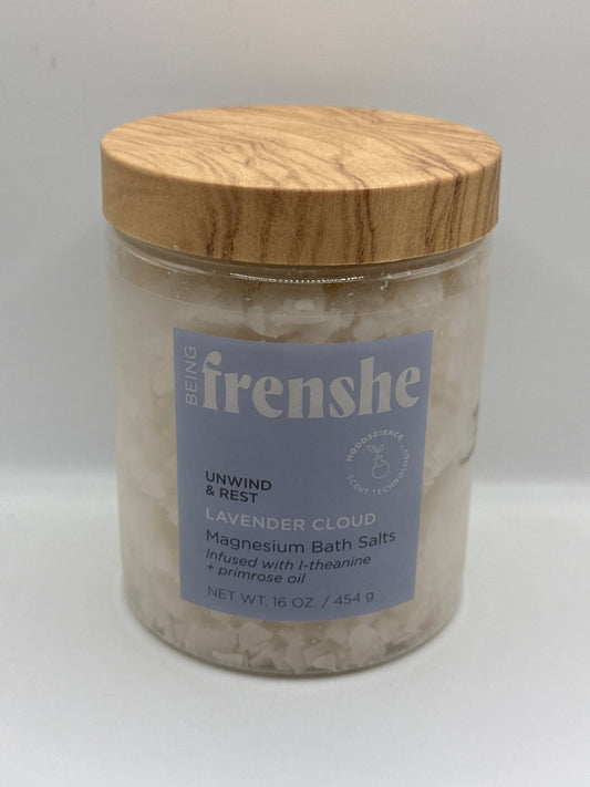 Being Frenshe Unwind & Rest Lavender Cloud Magnesium Bath Salts 554g