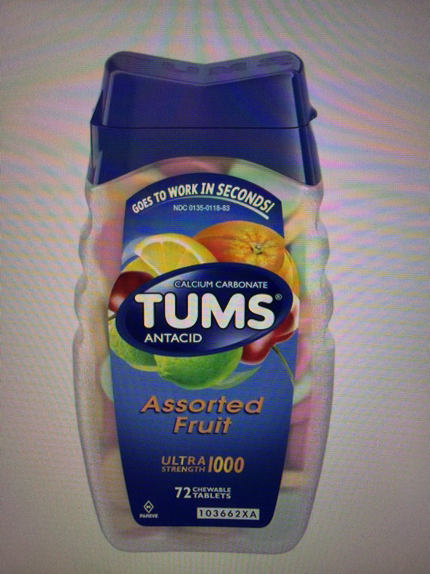 Tums Antacid Extra Strength 750 or 1000 Various Sizes and Types Chewables & Smoothies