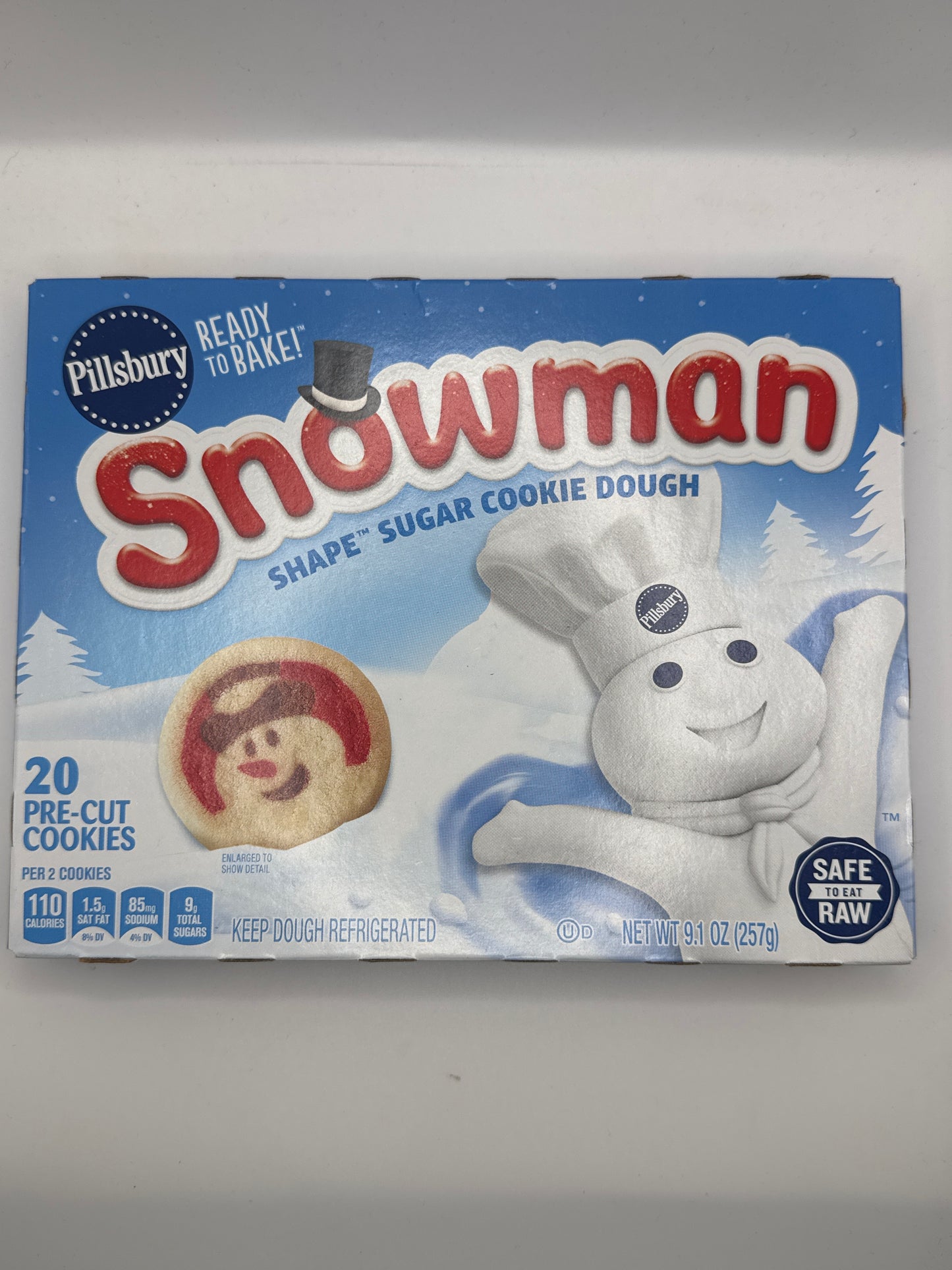 Pillsbury Ready to Bake Shape Sugar Cookie Dough Various Designs 20 pre cut cookies