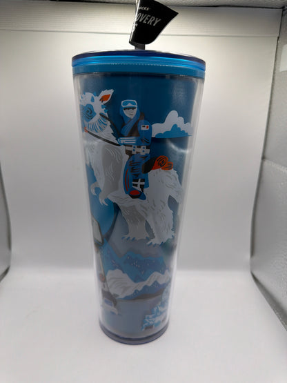 Starbucks Disney Star Wars Hoth Tumbler with straw