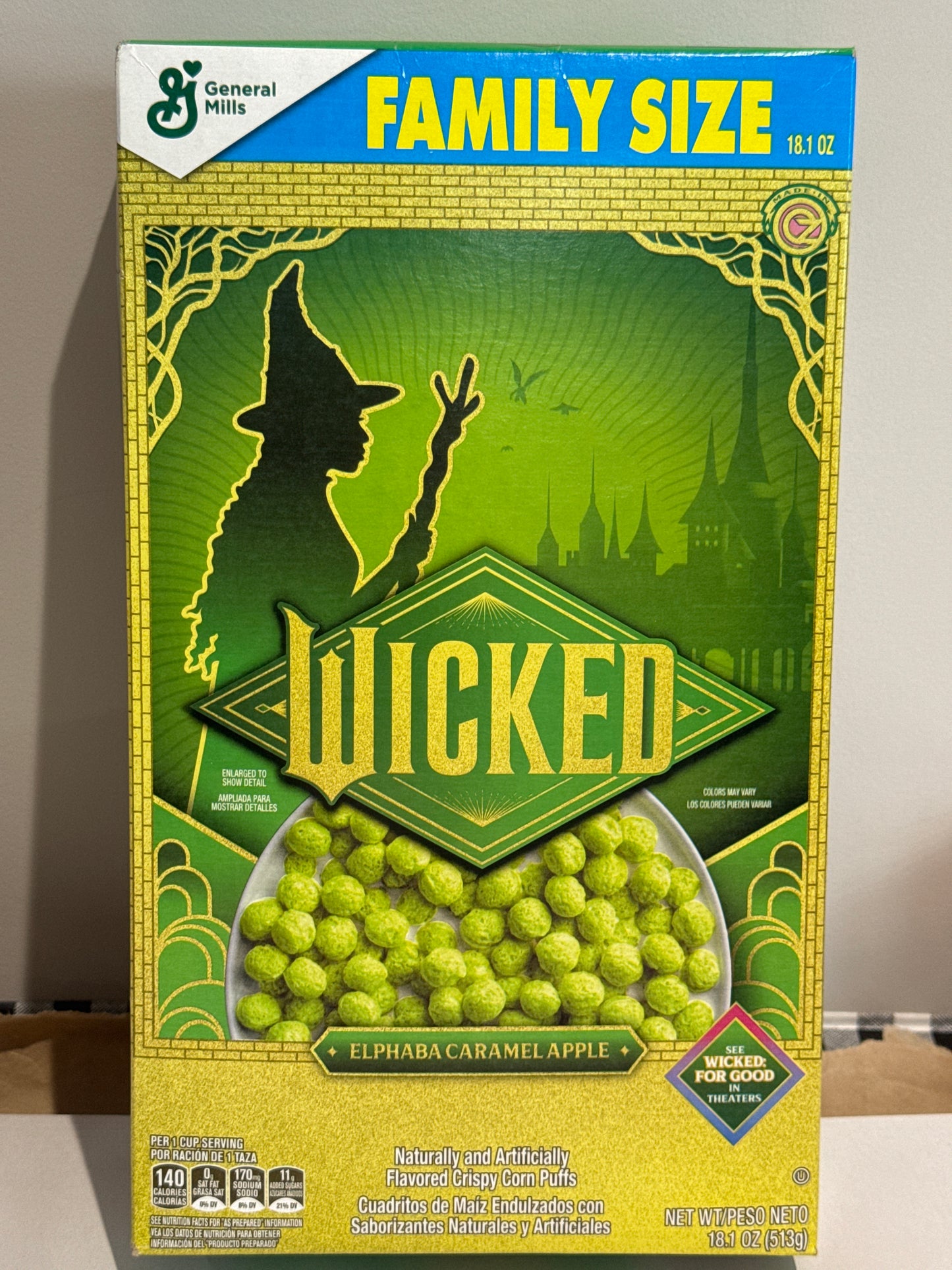 Wicked Flavoured Puffs Breakfast Cereal Family Size 18.1oz