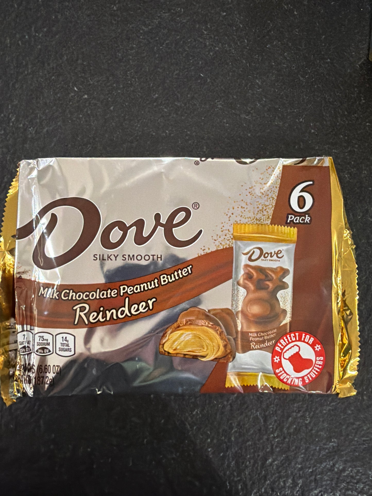 Dove Reindeer Milk Chocolate Peanut Butter 6 pack
