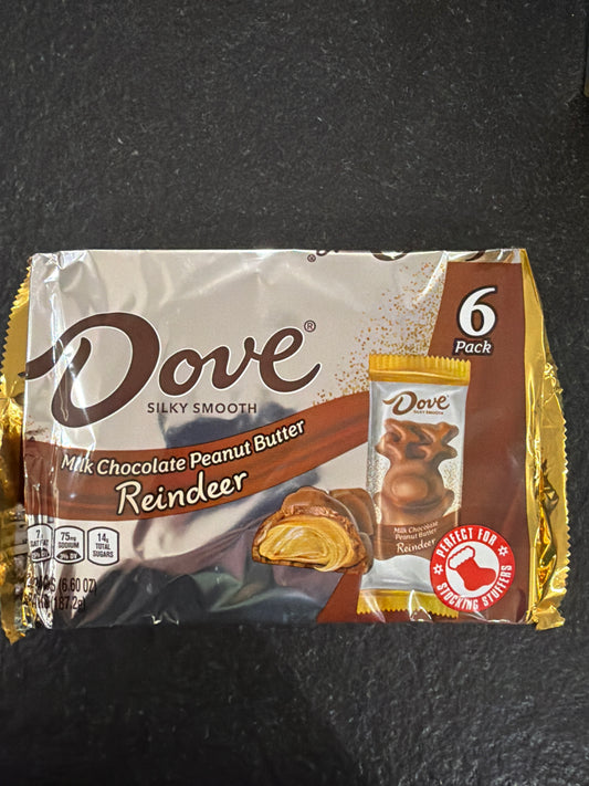 Dove Reindeer Milk Chocolate Peanut Butter 6 pack