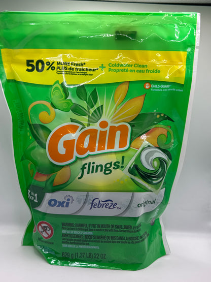 Tide & Gain Laundry Pods Various sizes and scents