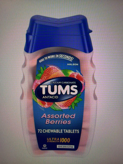 Tums Antacid Extra Strength 750 or 1000 Various Sizes and Types Chewables & Smoothies