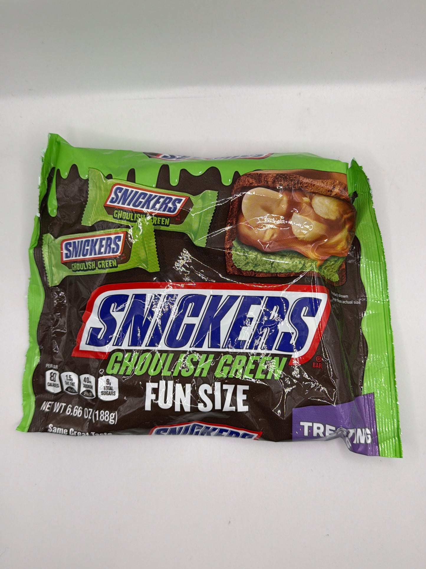 Snickers Ghoulish Green Fun Size Treat Bars 188g
