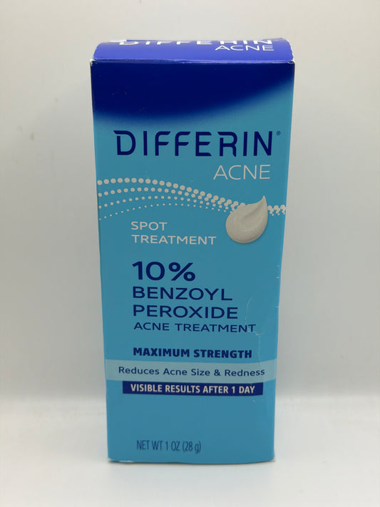 Differin Acne Spot Treatment 10% Benzoyl Peroxide 28g