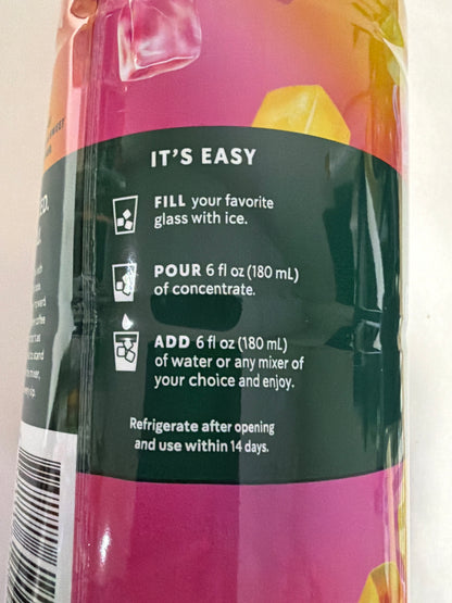 Starbucks Refreshers Concentrate Various Flavours