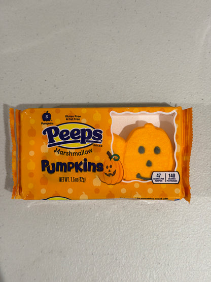Peeps Halloween Marshmallow Treats Ghosts or Pumpkins 3pack
