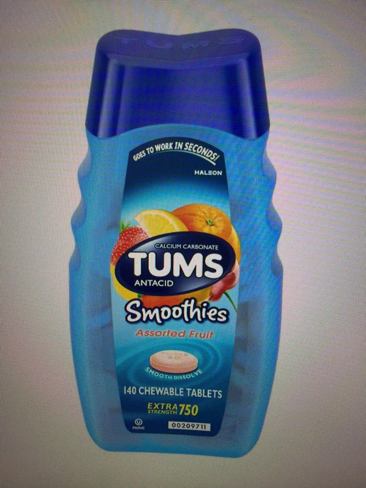 Tums Antacid Extra Strength 750 or 1000 Various Sizes and Types Chewables & Smoothies