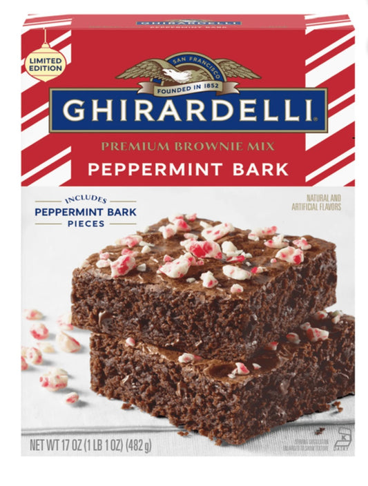Ghirardelli Premium Brownie Mix Peppermint Bark 482g