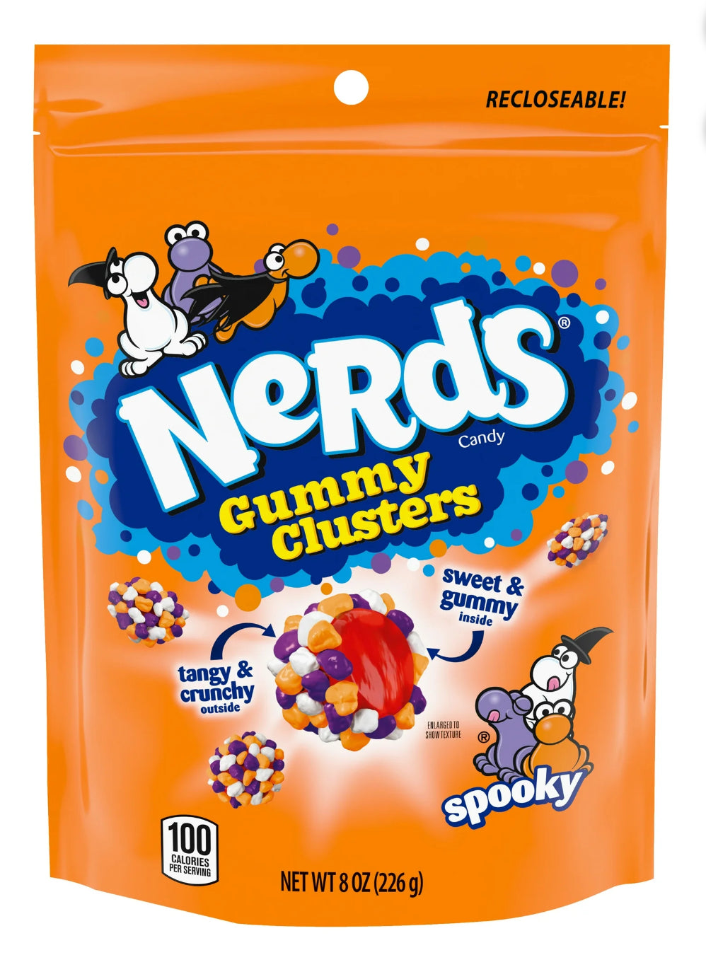 Nerds Gummy Clusters Spooky Halloween 226g resealable bag