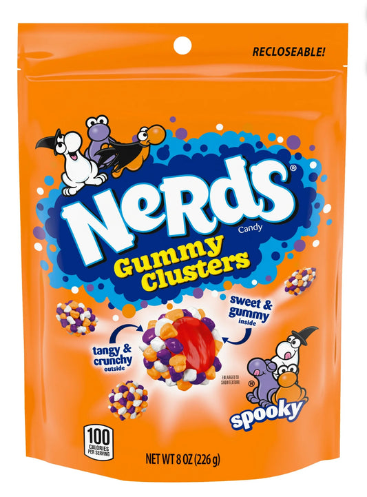Nerds Gummy Clusters Spooky Halloween 226g resealable bag